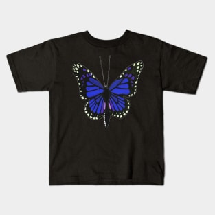 Butterfly 02c, transparent background Kids T-Shirt